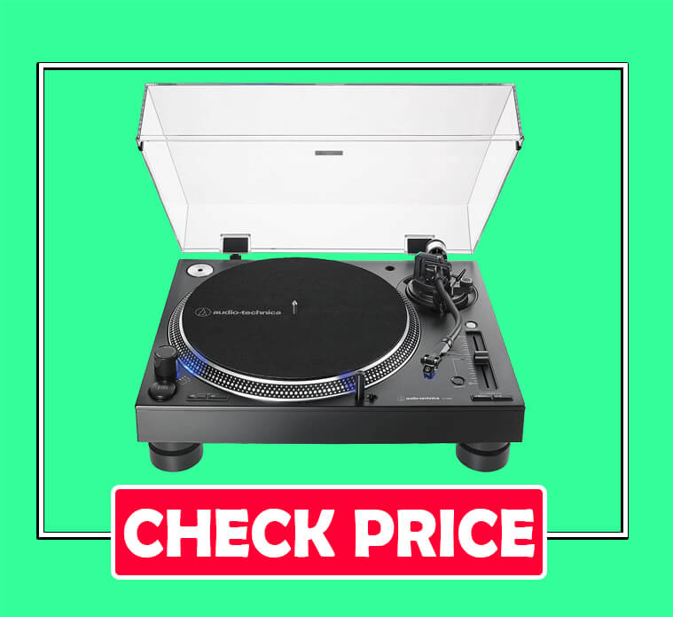 Audio-Technica AT-LP140XP-BK Direct-Drive Professional DJ Turntable