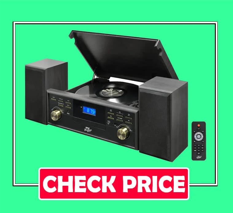 Bluetooth Compatible Classic Vintage Turntable