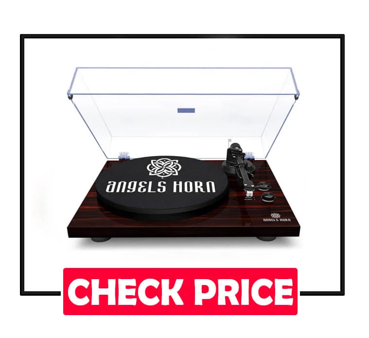 ANGELS HORN Bluetooth Stereo Vintage Phonograph Turntable